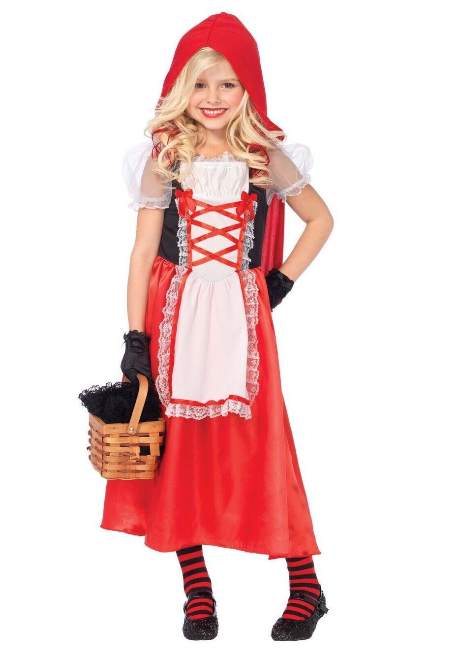 Red Riding Hood 2 Piece Costume for Girls - Size Small (4-6)